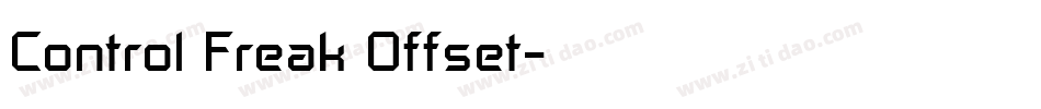 Control Freak Offset字体转换